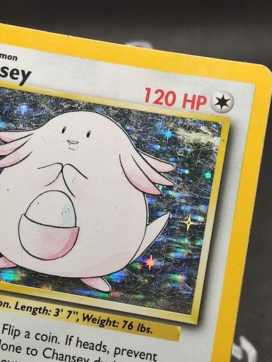 Chansey 3/102 base set Pokemon card
