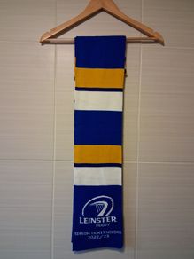 Leinster Rugby Scarf. Official Leinster Rugby Season Ticket Holders Scarf. Collect In Dublin Or Receive Via Post.