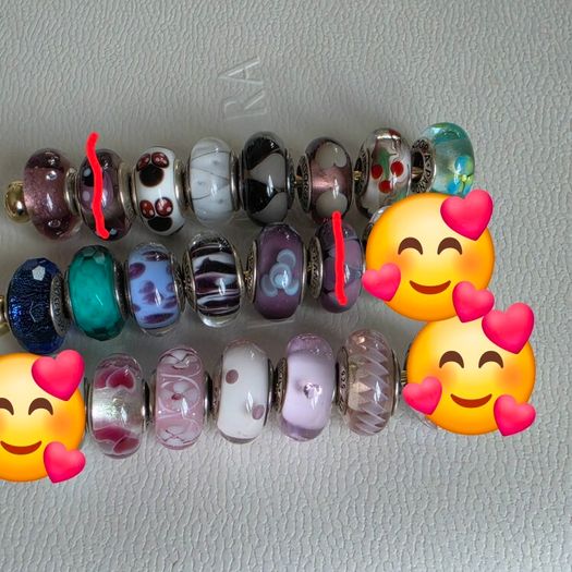 Pandora various charms murano glass charms,very good condition 15e each charm