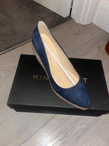 Mint Velvet Navy Wedge Heels