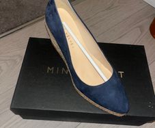 Mint Velvet Navy Wedge Heels