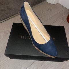 Mint Velvet Navy Wedge Heels