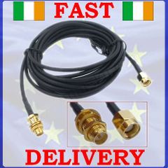 New 9m Wifi RP-SMA Antenna Extension Cable Lead Router D-Link Netgear Wi-fi #270