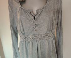 BNWT StyleDome grey long sleeve top size 3XL UK22 EU50 Postage included