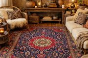 Stunning XL Persian Tabriz Hand Knotted Carpet Rug