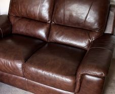 Leather Sofa - brown 2 seater