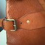Vintage Burberry Cognac leather shoulder bag Image 3