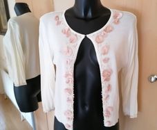 Women's Cardigan Cream Size L