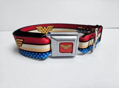 Wonder Woman Dog Collar