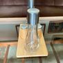 Vintage Bodum Oil Vinegar Salt Pepper Cruet Set by Georg Fontana Danish Beechwood with Aluminum 1990s Image 4