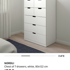 ikea Nordli chest of  7 drawers