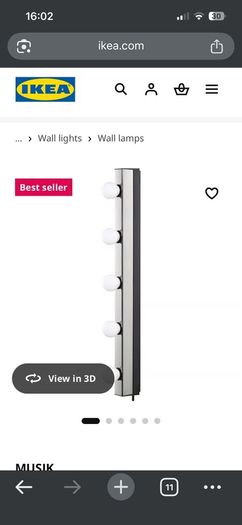 Ikea wall light