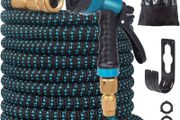 NEW SALE | Garden Hose 50ft - Expanding Water Hose with 10 Function Nozzle, 4 Layer Latex, 3/4" &amp;1/2'' Fitting Connectors, Easy Storage Garden Water Hose