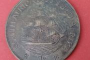 South Africa 1935 One Penny Bronze Coin E.Fine  Condition