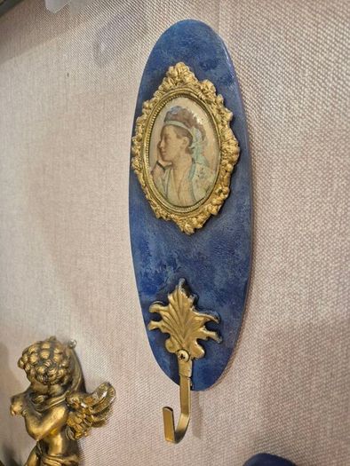 Pair of Vintage Handmade wall hanging hooks