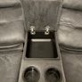 Grey Fabric Electric Recliner Sofa Image 3