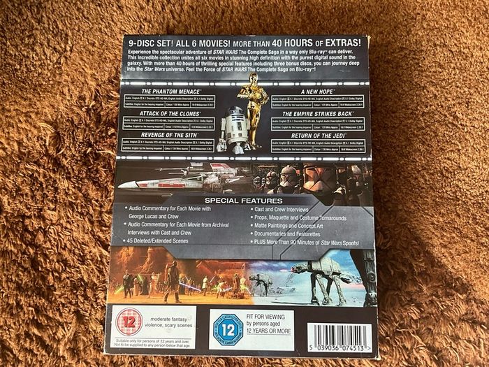Star Wars Saga & Predator Blu Ray