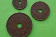 Denmark 1927 year coins.