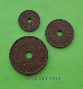 Denmark 1927 year coins.