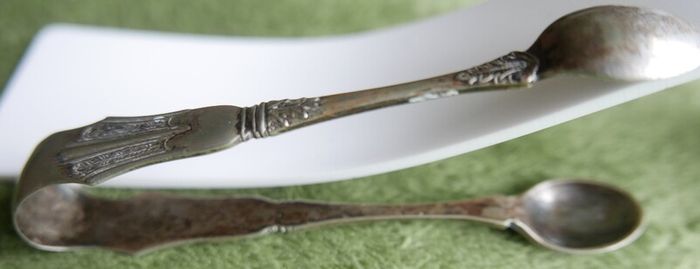 Vintage Silver Plated Ice Tongs