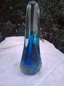 Vintage Singned Mdina Glass Obelisk