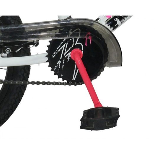 10" Rooster NO MERCY, 18" Wheel, White/Neon Pink