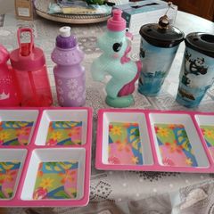 plastic cups/ plates