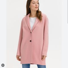 Tommy Hilfiger Double Faced WOOL Blend Coat - Pink - EUR 36 Fits UK 10 - BNWT RRP 299