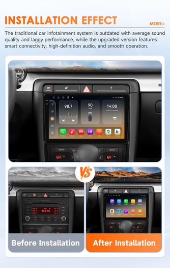 Car Radio for Audi A4 B6 B7 S4 RS4 2000-2009 Multimedia Player Auto Radio Stereo RDS