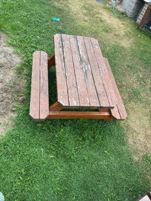 kids picnic bench