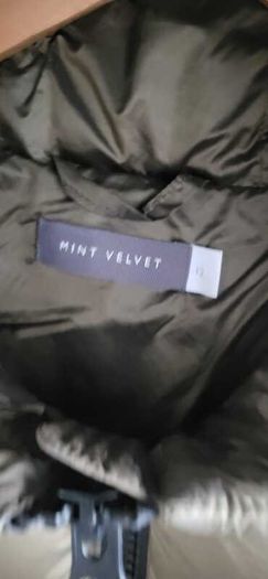 MINT VELVET Gold Tone Puffer Jacket Sz 12 UK - Rrp 220 (New)