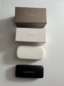 Prada Versace Bvlgari Marc jacobs Karl lagerfeld Sunglasses Genuine hard case box Brand new