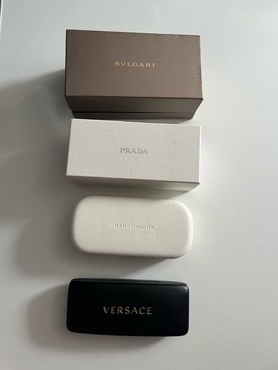 Prada Versace Bvlgari Marc jacobs Karl lagerfeld Sunglasses Genuine hard case box Brand new