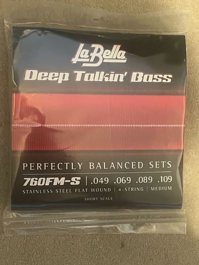La Bella bass strings - short scale
