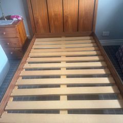 Solid Wood Bed and Mattress