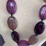 Purple large beaded necklace Image 4