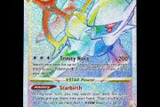 Arceus Vstar 176/172 Secret Rainbow Holo Rare Brilliant Stars SWSH Pokemon Card