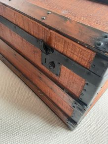 Antique Large Wooden Chest - Previously Refurbished