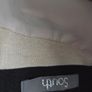 Never Worn. Size 12 Linen mix black and cream belted, striped dress from South. Image 3