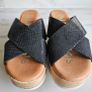 Oh my Sandals Spanish real leather platform sliders wedges RRP 75 euro size UK 5 new & boxed Image 3