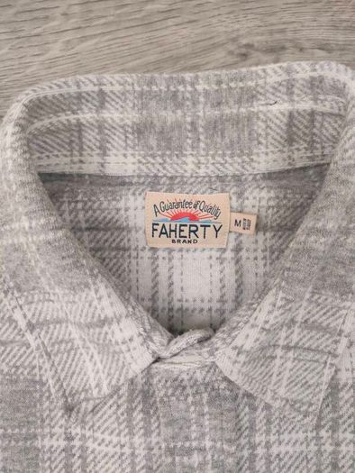 Faherty Plaid Workshirt Shirt Mens Medium