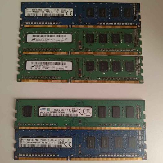 Assorted RAM - 2x 4gb and 3x 2gb DDR3