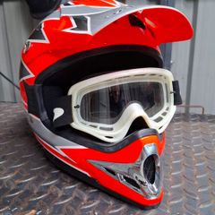 Motocross Takachi Helmet and goggles