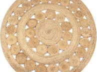 main image for ad Area Rug Braided Design Jute 150 cm Round