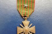 France 1914-17.Croix De Guerre.(War Cross).With Citation star on the ribbon.
