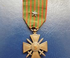 France 1914-17.Croix De Guerre.(War Cross).With Citation star on the ribbon.
