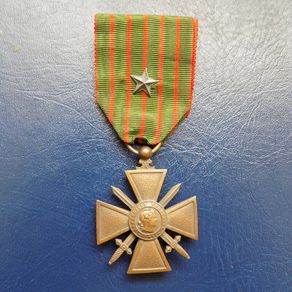 France 1914-17.Croix De Guerre.(War Cross).With Citation star on the ribbon.