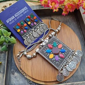 Antique oxidized neena chorus dholna set