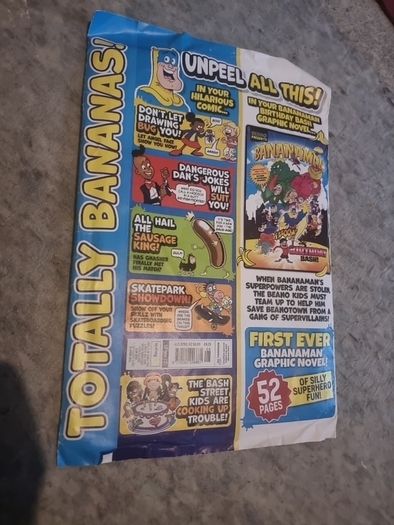 Special issue of the Beano with Banana man graphic novel.Feb 2025