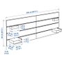 Brimnes Bed Frame and  Nordli Headboard Image 3